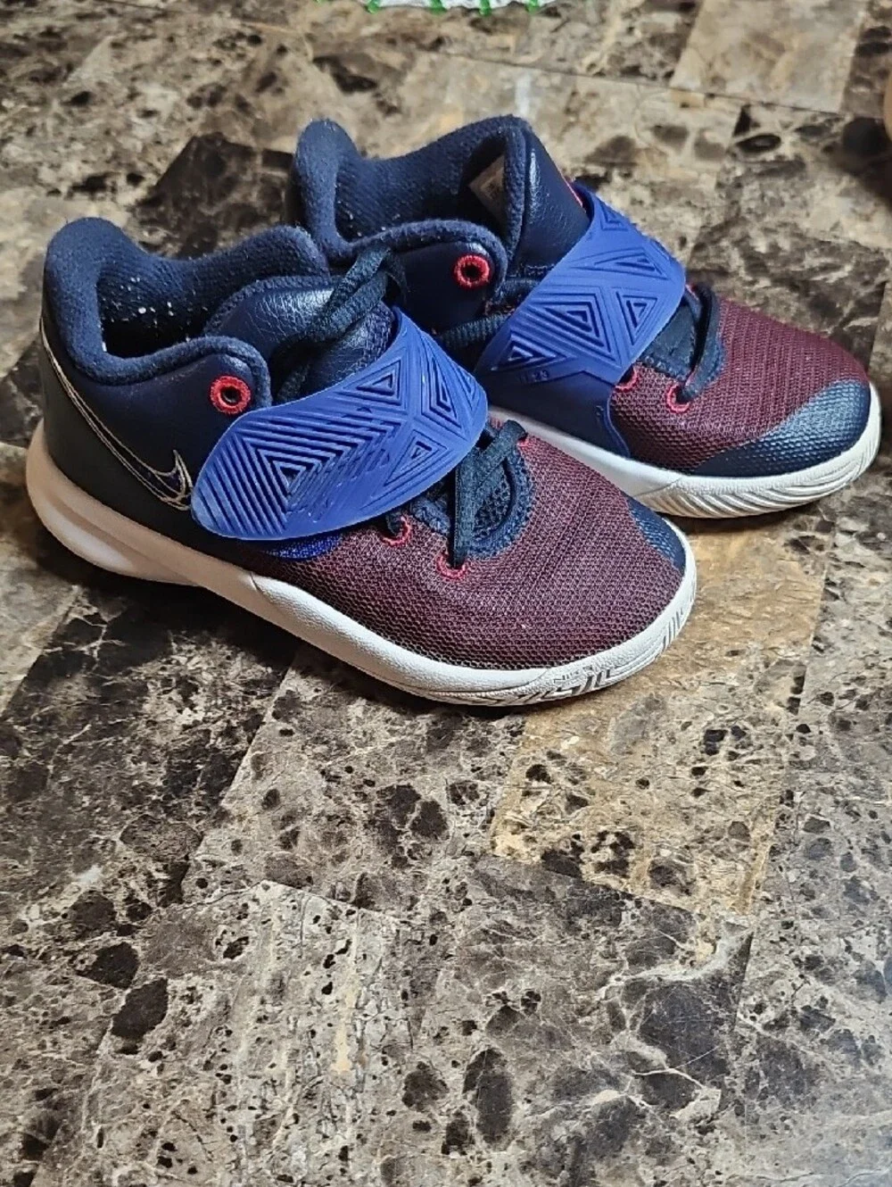 Nike Kids Sneakers - Navy, Burgundy & Royal Blue Strap